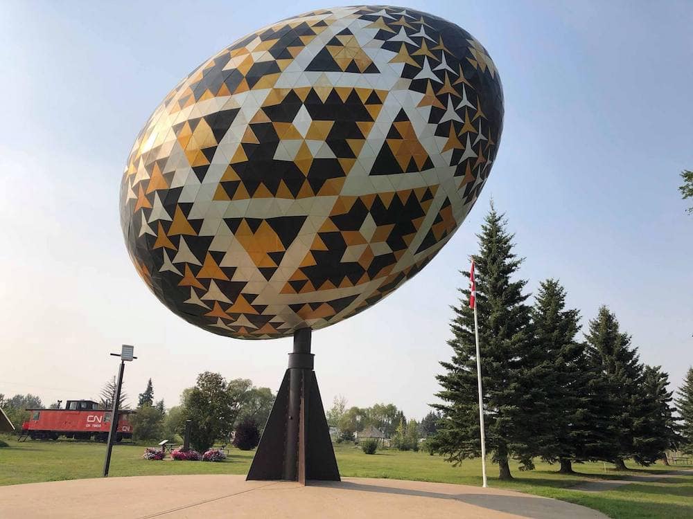 World's Largest Pysanka egg in Vegerville