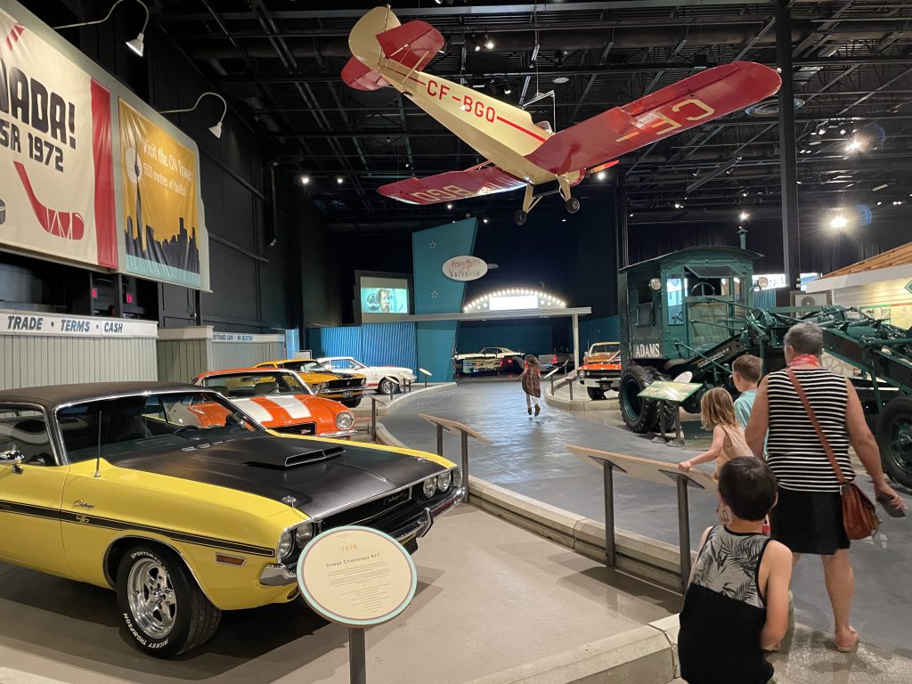 Vehicles and Starlight Drive-In at Reynolds-Alberta Museum