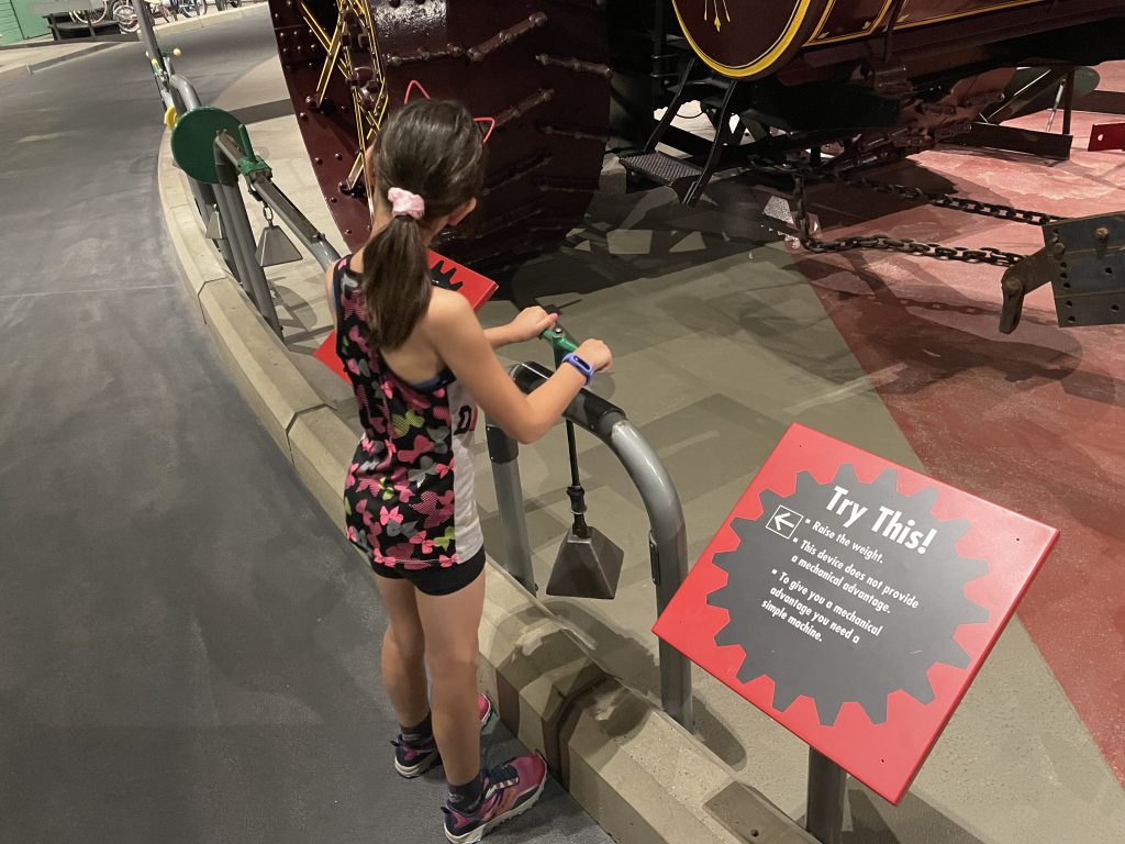 Try This! Simple Machines interactive display at Reynolds-Alberta Museum