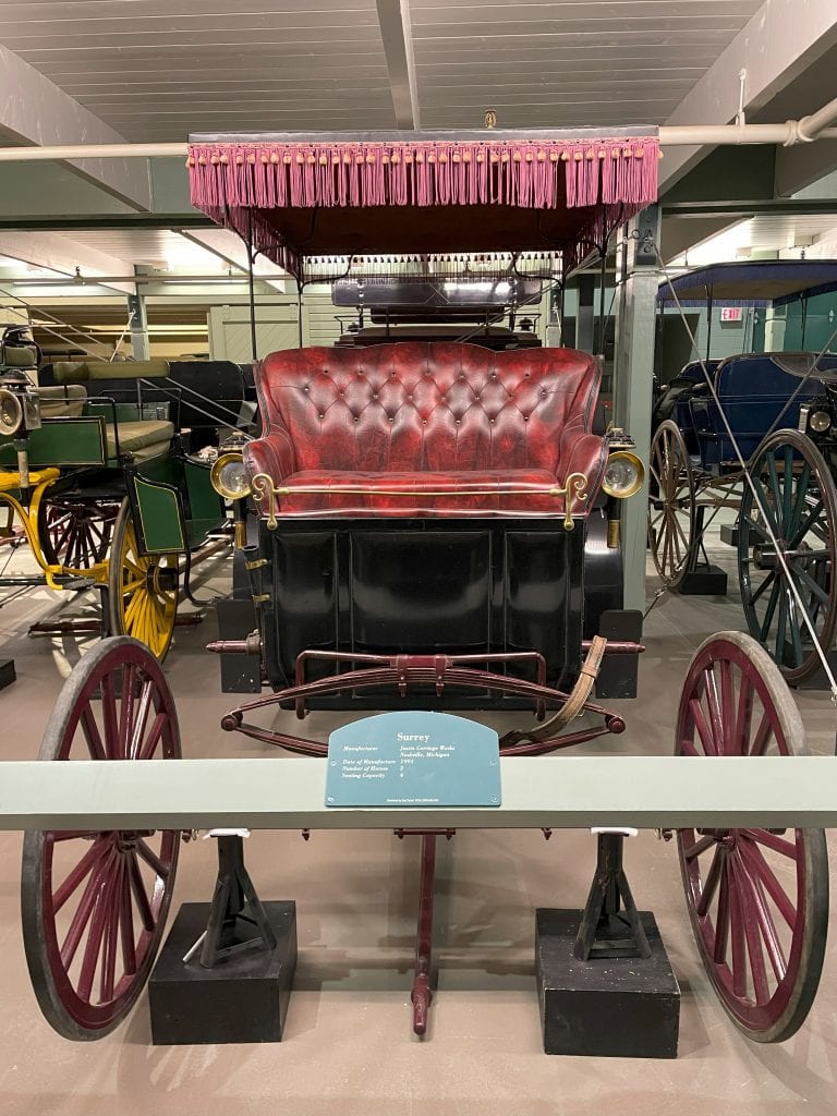 Surrey with the fringe on top at Remmington Carriage Museum