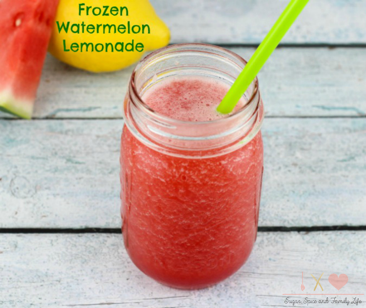 Frozen watermelon lemonade