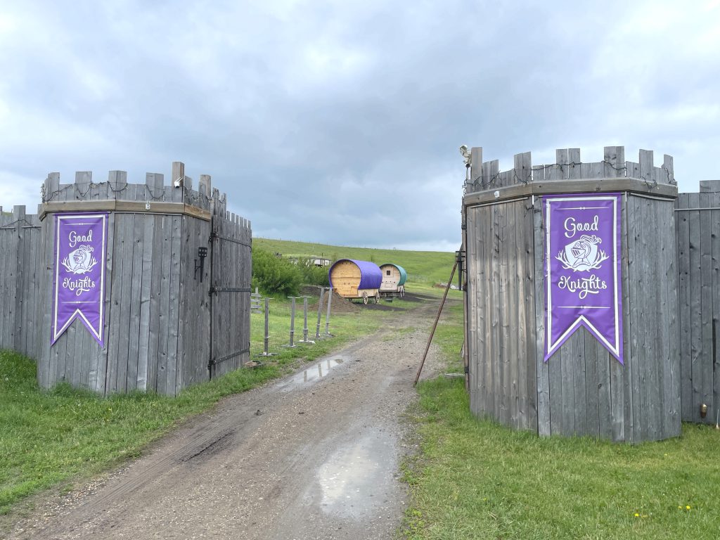 Entrance to Good Knights medieval encampment