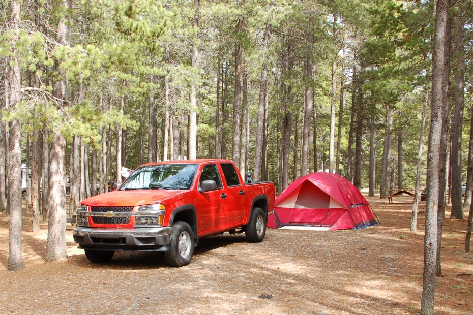 Tent camping in Cypress Hills